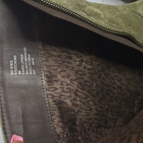 Rialto Chung Faux Suede Mid-Calf Booties-Olive Green Sz 9M - Picture 8 of 10